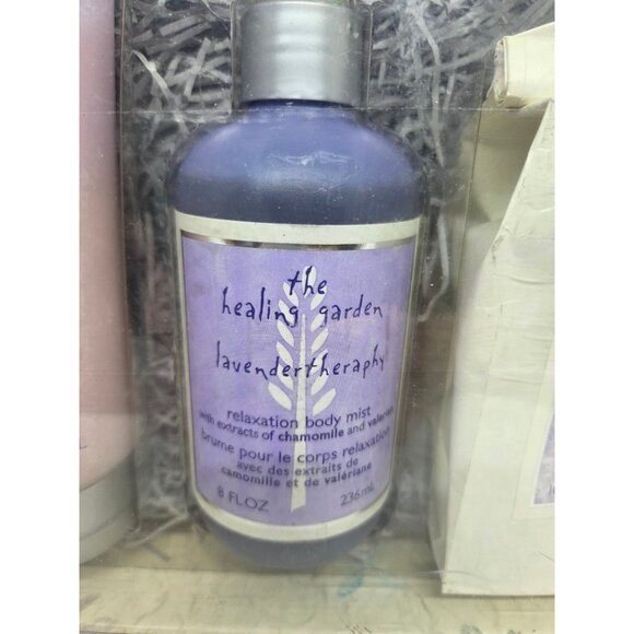 The Healing Garden Lavender Therapy Gift Set Relaxation Body Mist Lotion & Soak - Picture 3 of 7